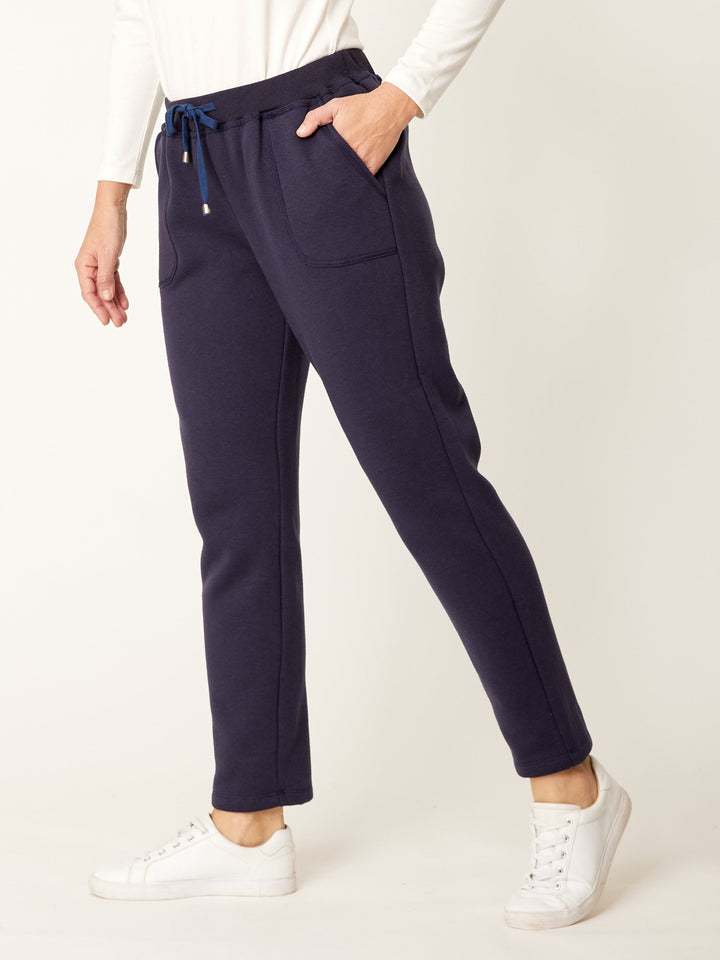 Lux Fleece Leisure Pant - Navy - 32231