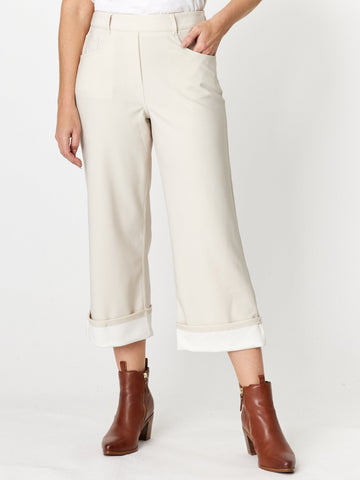 Boyfriend Cuff Pant - Sand - 32236 - 