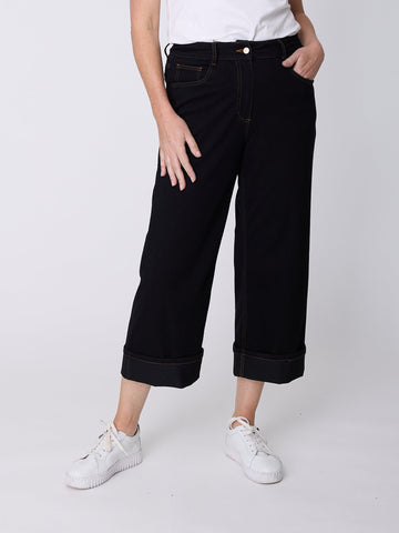 Boyfriend Cuff Jean - Black - 32237 - All