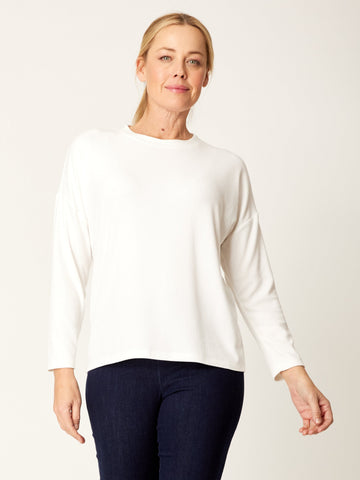 Core Winter Long Sleeve Knit Top - White - 32246 - 