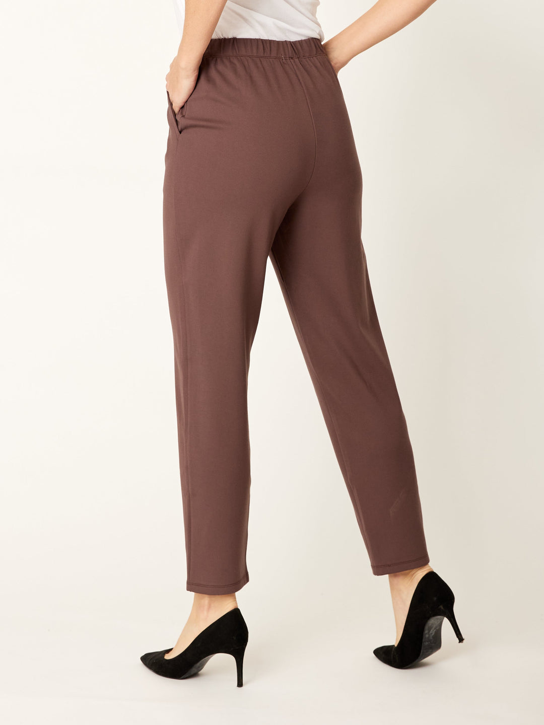 Pocket Ponti Pant- Espresso - 32253
