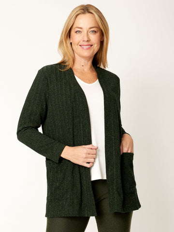 Knit Core Cardy- Khaki - 32257 - Coats & Jackets
