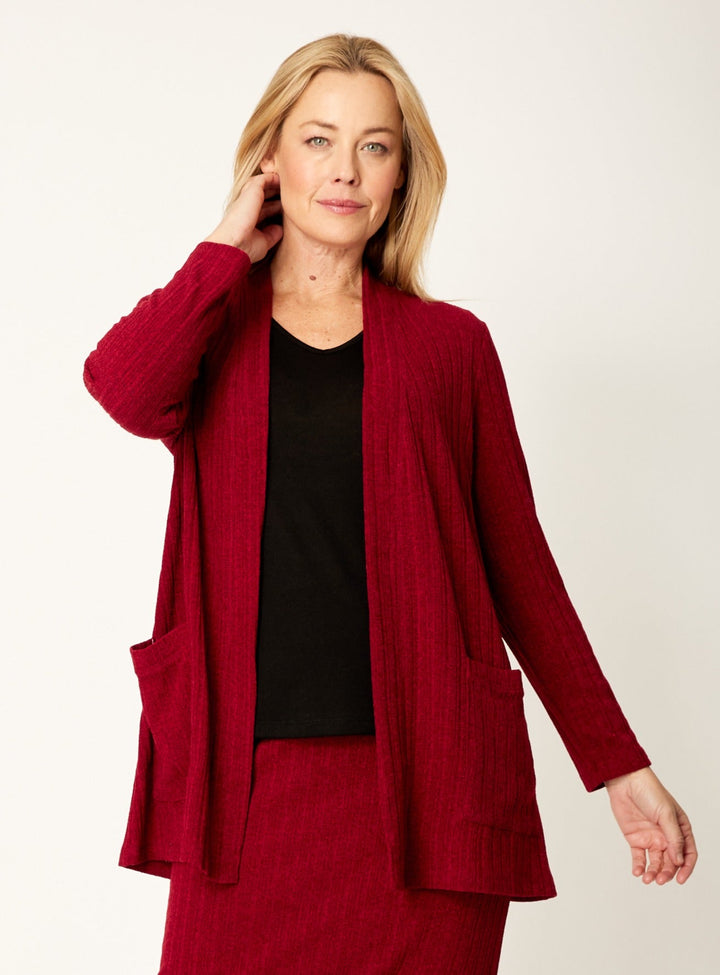 Knit Core Cardy- Ruby - 32257