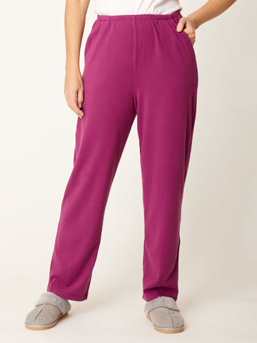 Lux Fleece Pant- Plum - 32268 - Cordelia St