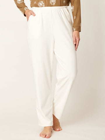Lux Fleece Pant- Winter White - 32268 - Cordelia St
