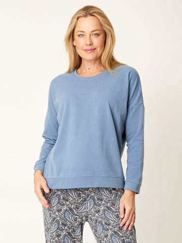 Lux Fleece Core Pain Top - Blue - 32269 - Cordelia St