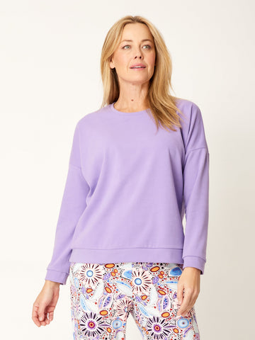 Lux Fleece Core Pain Top - Lavender - 32269 - Cordelia St