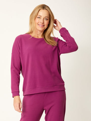Lux Fleece Core Pain Top - Plum - 32269 - Cordelia St