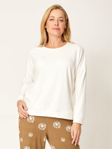 Lux Fleece Core Pain Top - Winter White - 32269 - Cordelia St