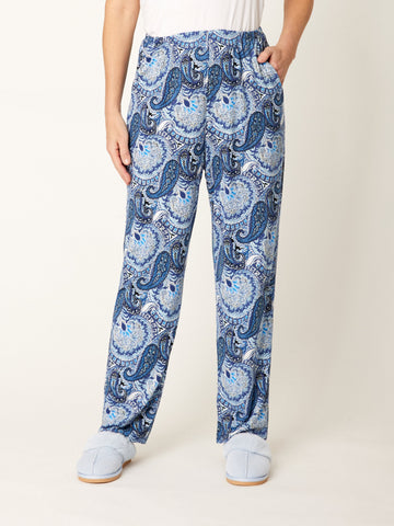 Chamois Print Jersey - Blue Paisley - 32270 - Cordelia St