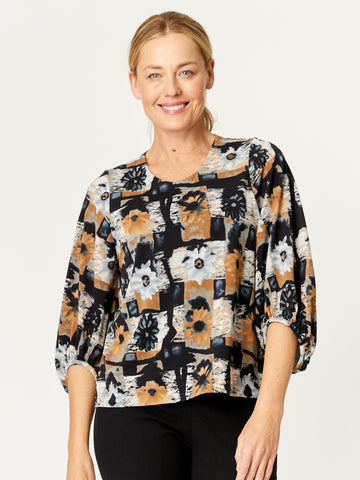 Balloon Sleeve Top - Floral - 32273 - New Arrivals