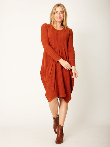 Core Bounce Dress - Rust -32281 - New Arrivals