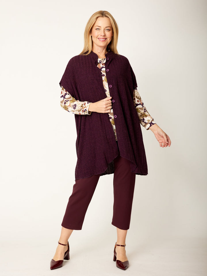 Core Knit Poncho - Shiraz - 32283