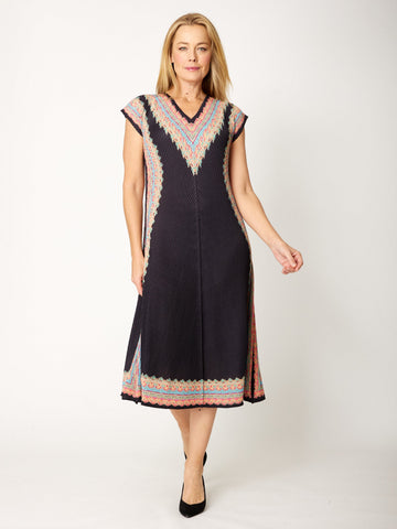 Pleat Dress - Black - 32285 - 