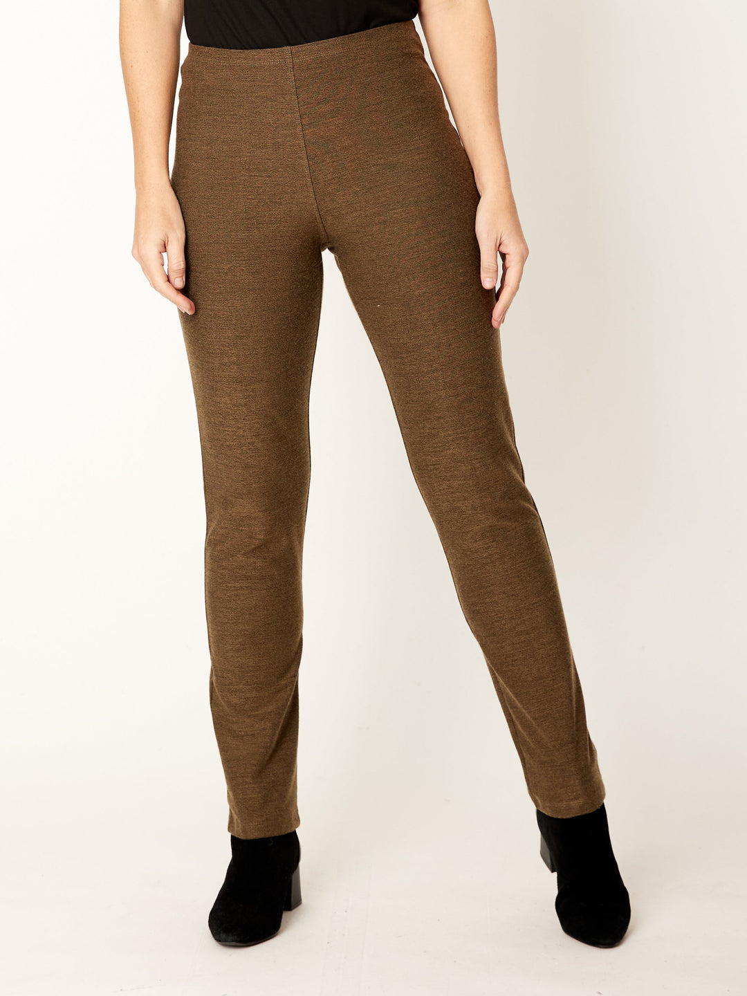 Textured Pencil Pant - Latte - 32327