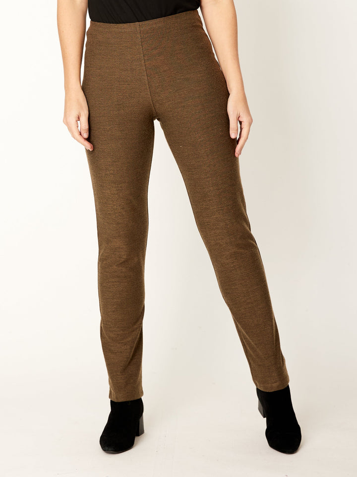 Textured Pencil Pant - Latte - 32327