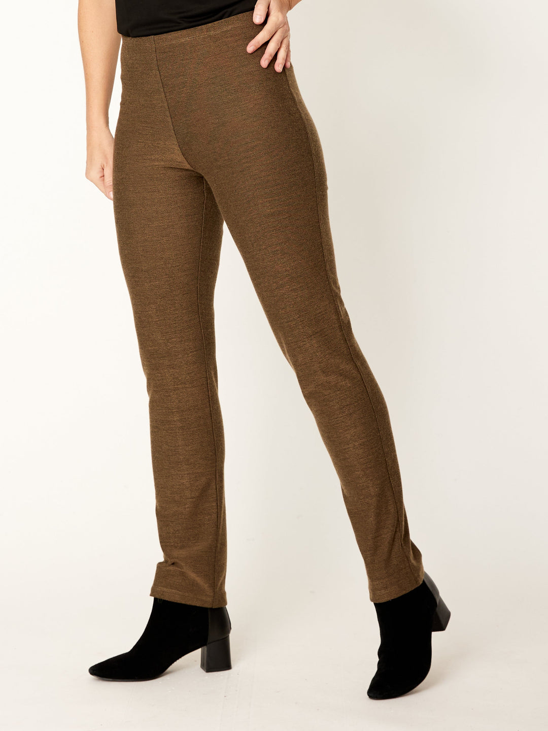 Textured Pencil Pant - Latte - 32327