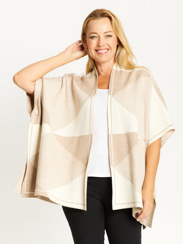 Layback Knit Cardy - Latte/Ivory - 32336 - All