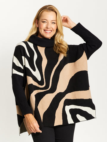 Swirl Tunic- Black Swirl - 32341 - All