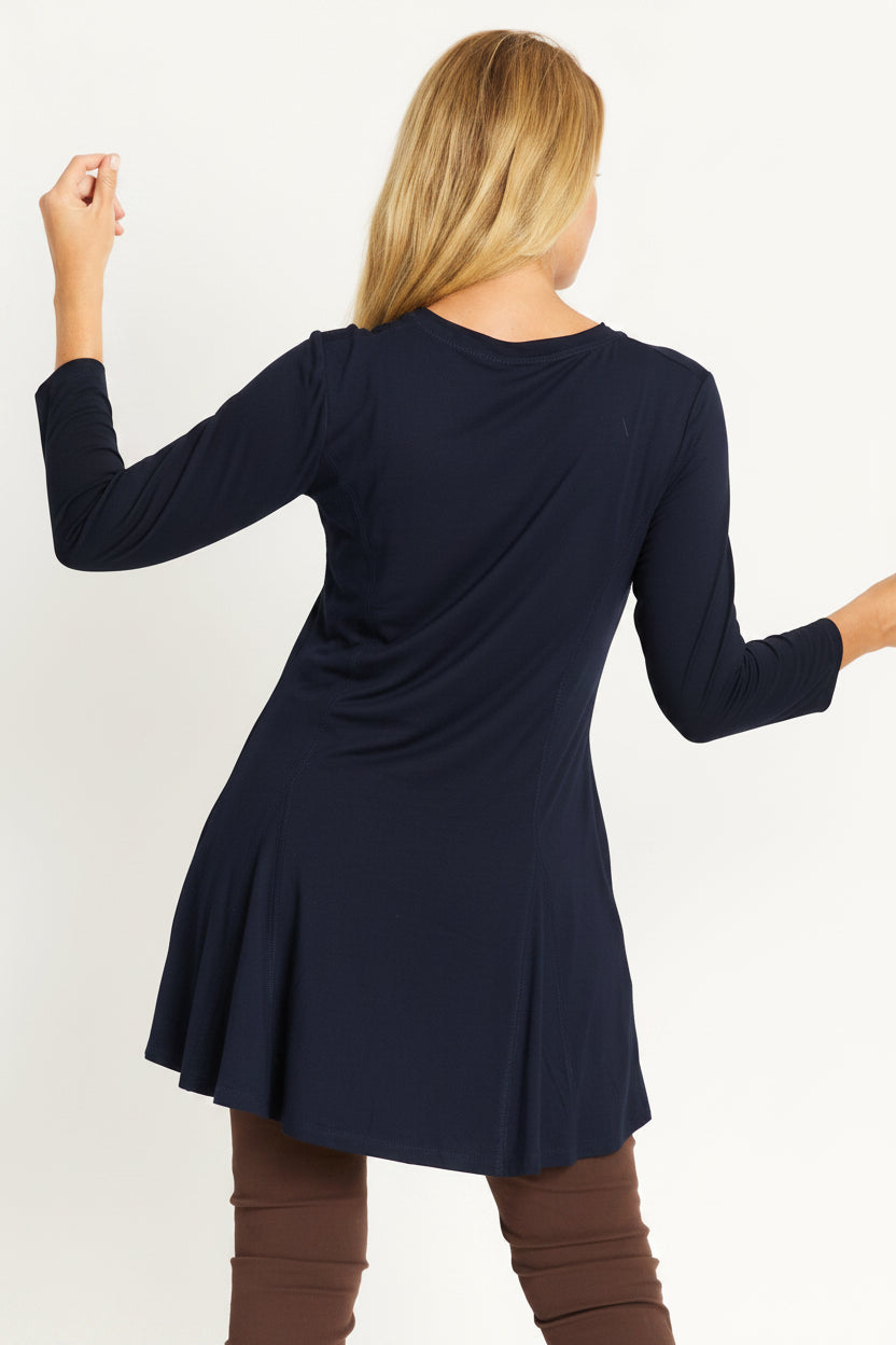 Long Evans Tunic - Navy- 32355