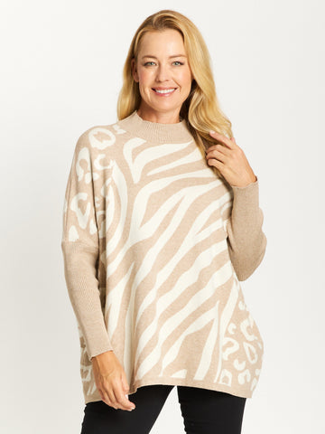 Safari Knit Tunic - Sand- 32358 - All