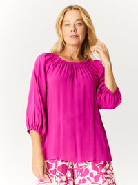 Core Paisley Top- Magenta - 32380