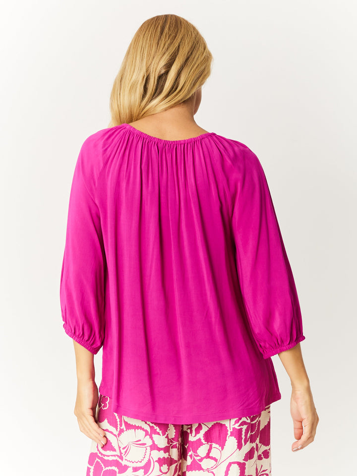 Core Paisley Top- Magenta - 32380
