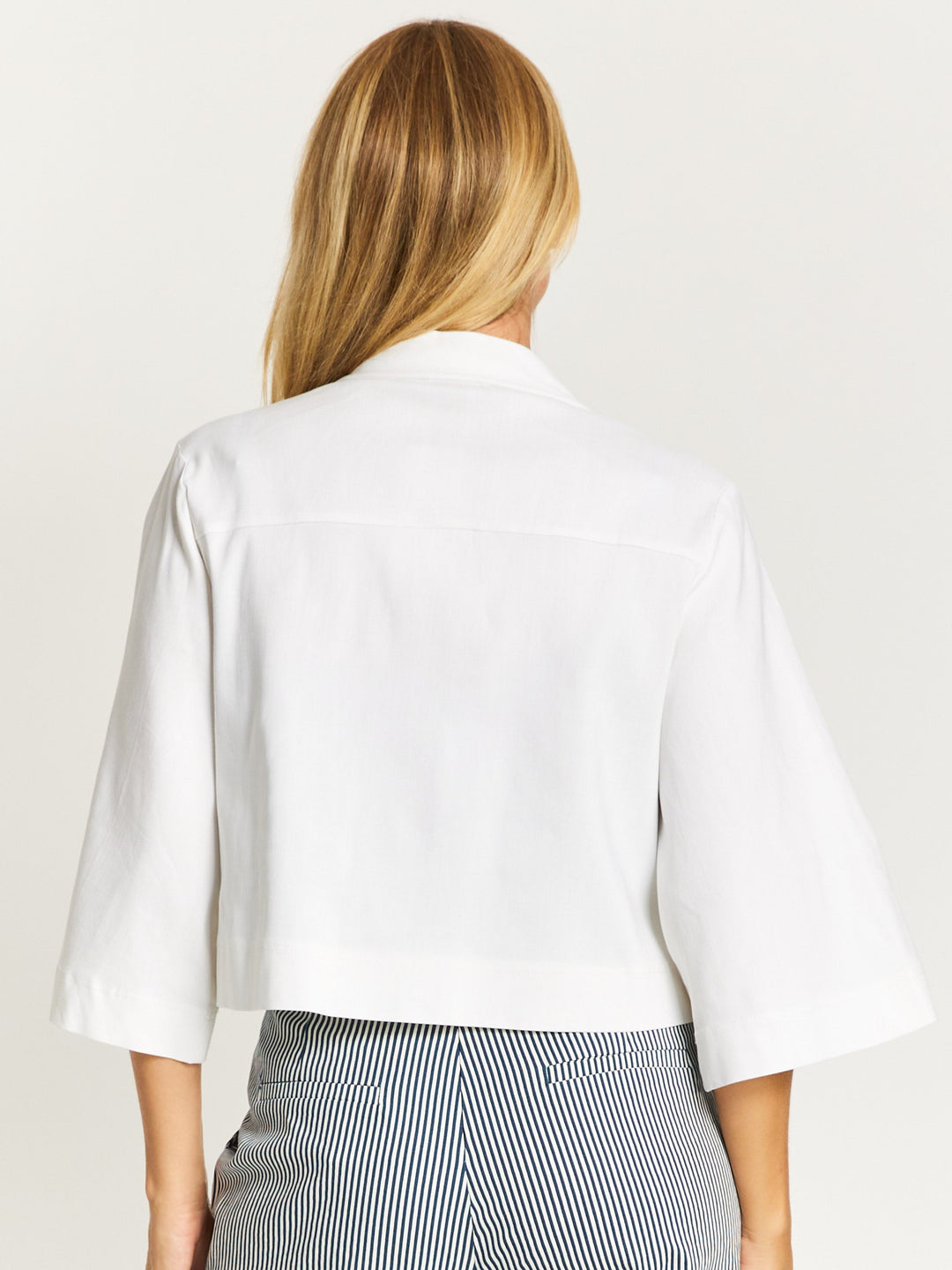 Core Crop Summer Jacket - White -32423