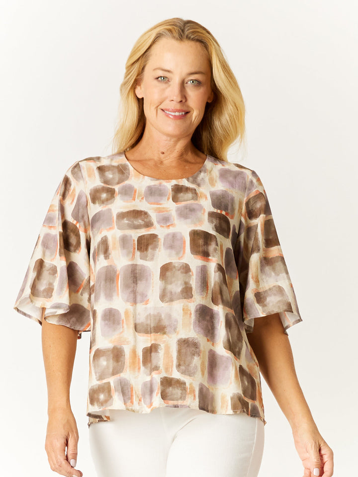 Swing Print Top- Print- 32429