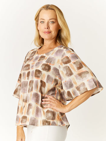 Swing Print Top- Print- 32429 - 
