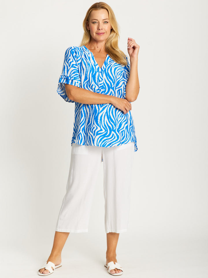 Zebra Mono Top - Electric - 32488