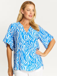 Zebra Mono Top - Electric - 32488