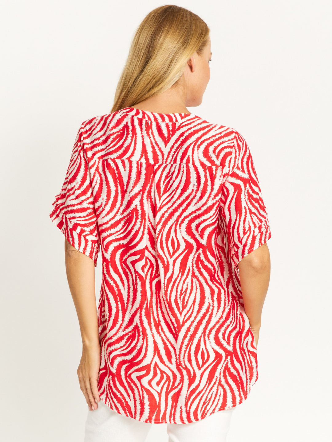 Zebra Mono Top - Red - 32488