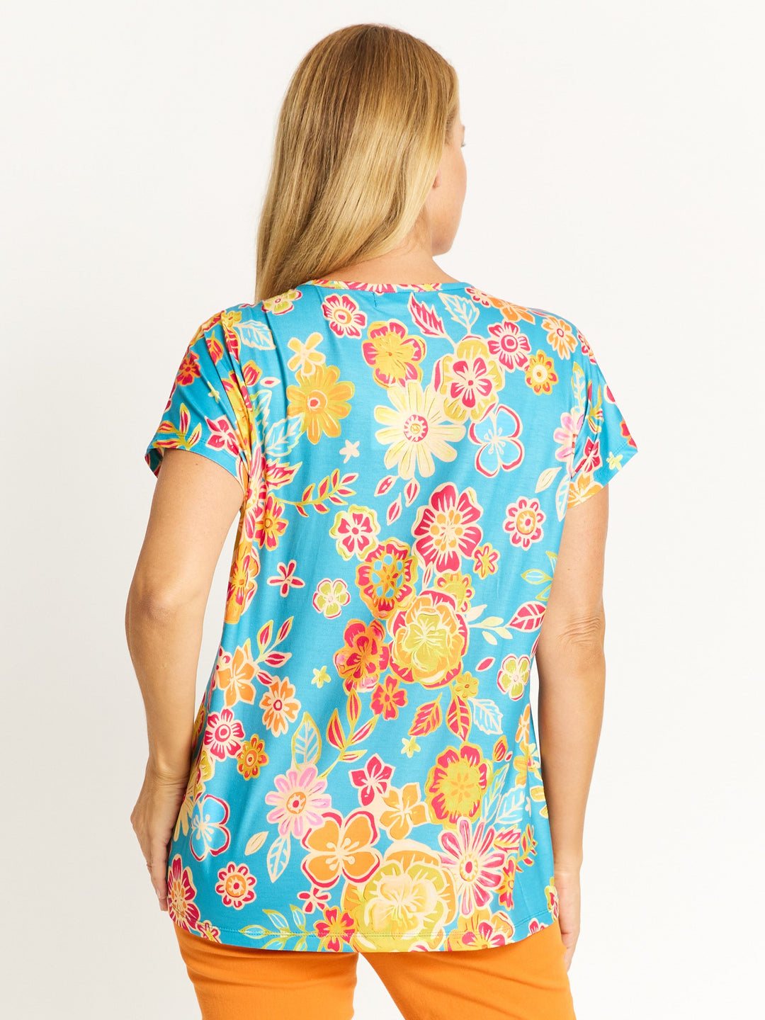 Print Vee Tee - Floral Print - 32520