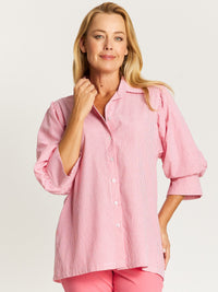 Puff Tunic Stripe shirt - Watermelon - 32526