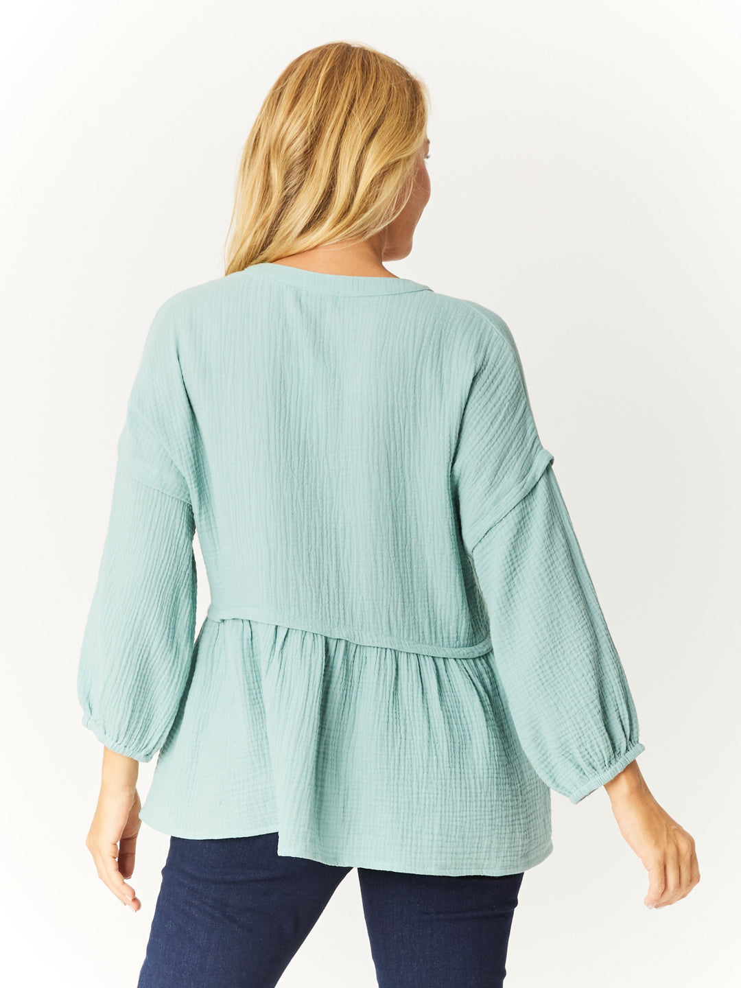 Button Boheme Cotton Top - Eucalyptus- 32533