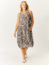 Malaya Dress - Mocha - 32553