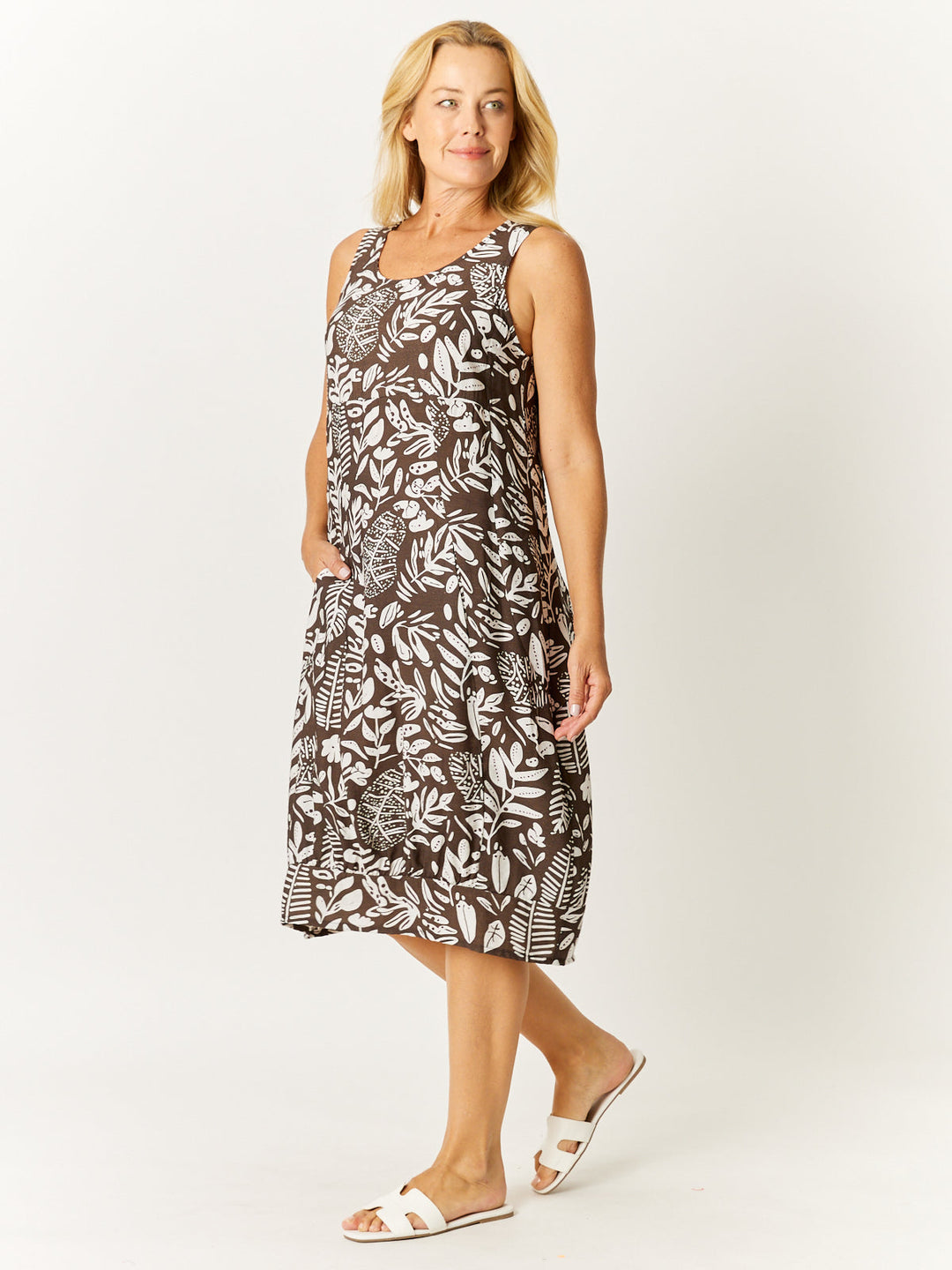 Malaya Dress - Mocha - 32553