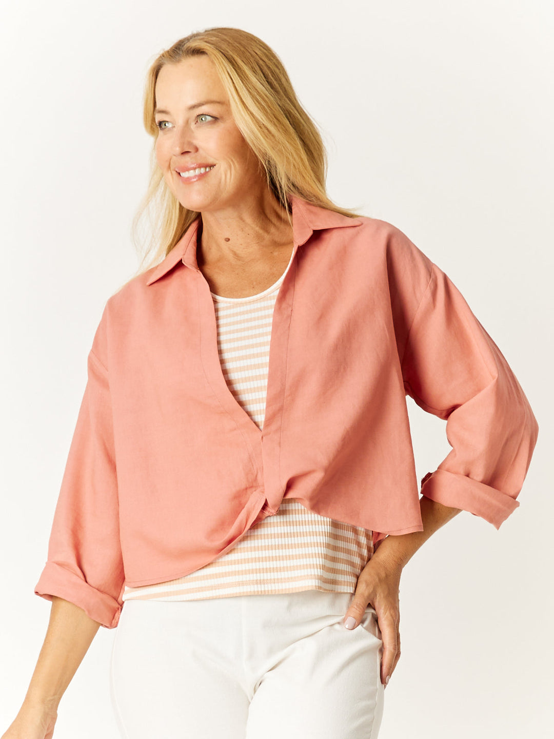 Shirt Tank Set 2 pc - Dusty Rose - 32556