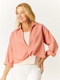 Shirt Tank Set 2 pc - Dusty Rose - 32556