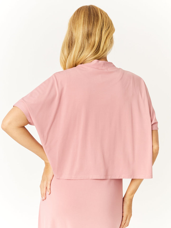 Bamboo Cap Cardy- Rose - 32601