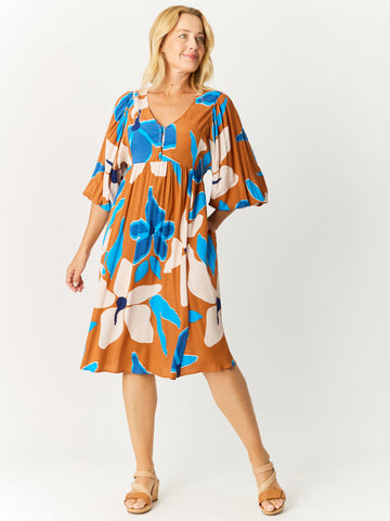 Cool Shores Flutter Dress - Floral - 32598 - 