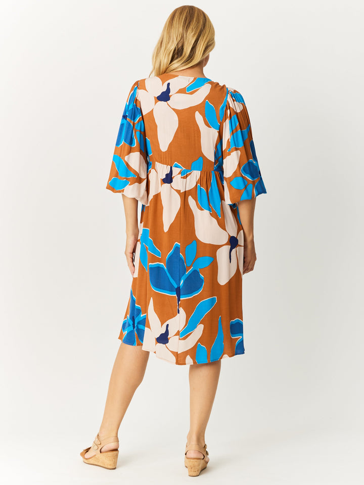 Cool Shores Flutter Dress - Floral - 32598