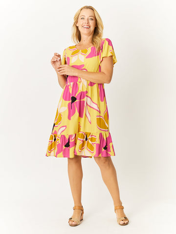 Heatwave Dress - Lemon - 32599 - 