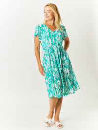 Flounce Dress- Jade - 32600