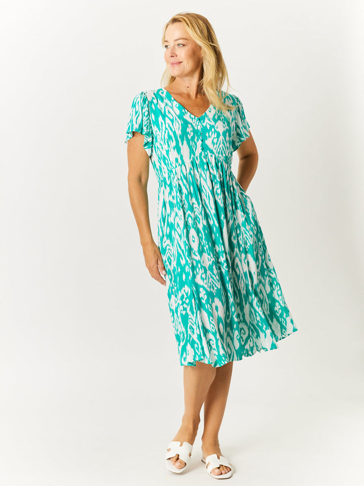 Flounce Dress- Jade - 32600