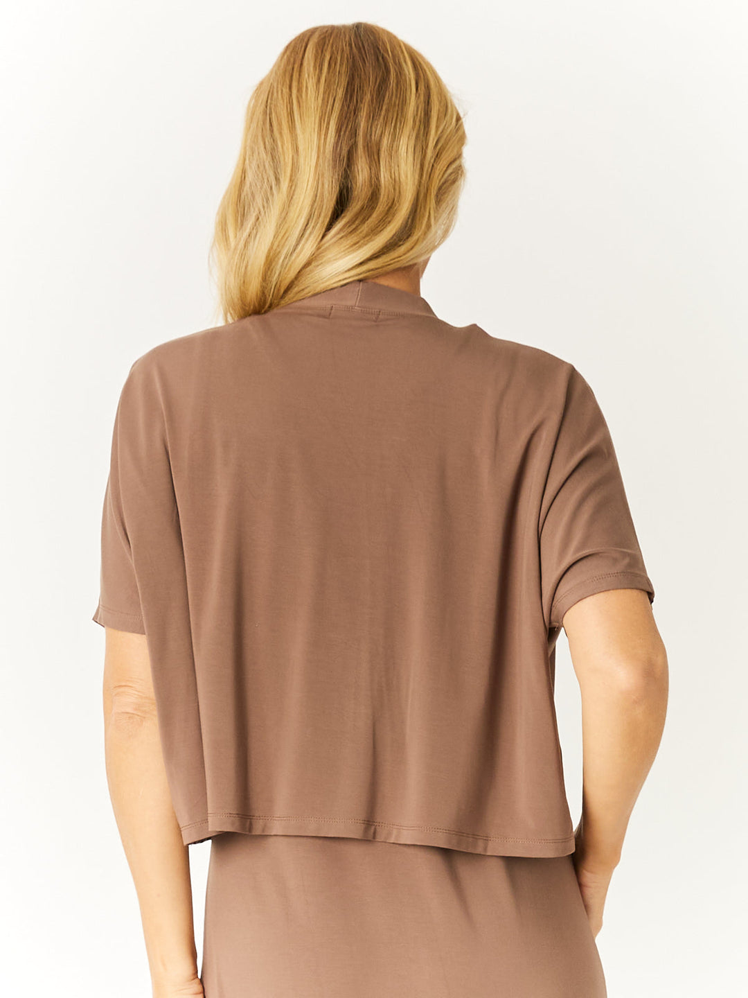 Bamboo Cap Cardy- Mocha - 32601