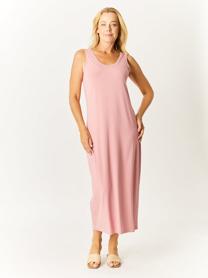 Bamboo Tank Dress - Rose - 32602