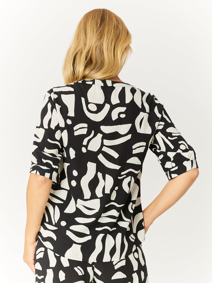 Minstral Shirt - Black/White- 32613