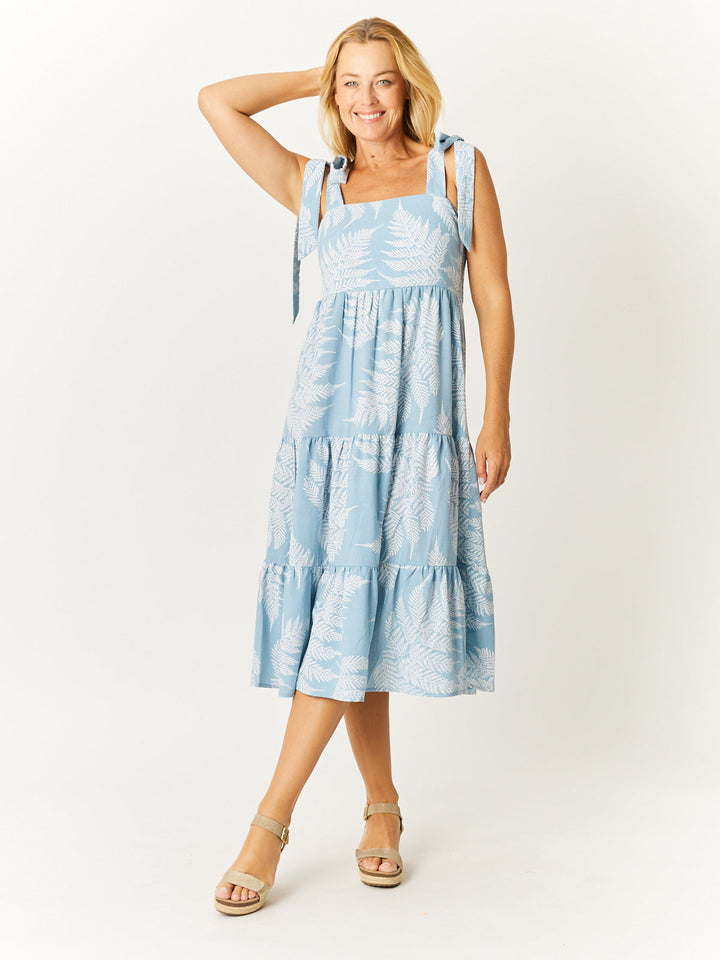 Palm Dress - Sky - 32618